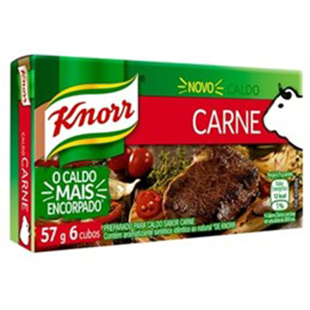 Caldo Knorr Carne 57g com 6 Unidades Apoio Entrega V2