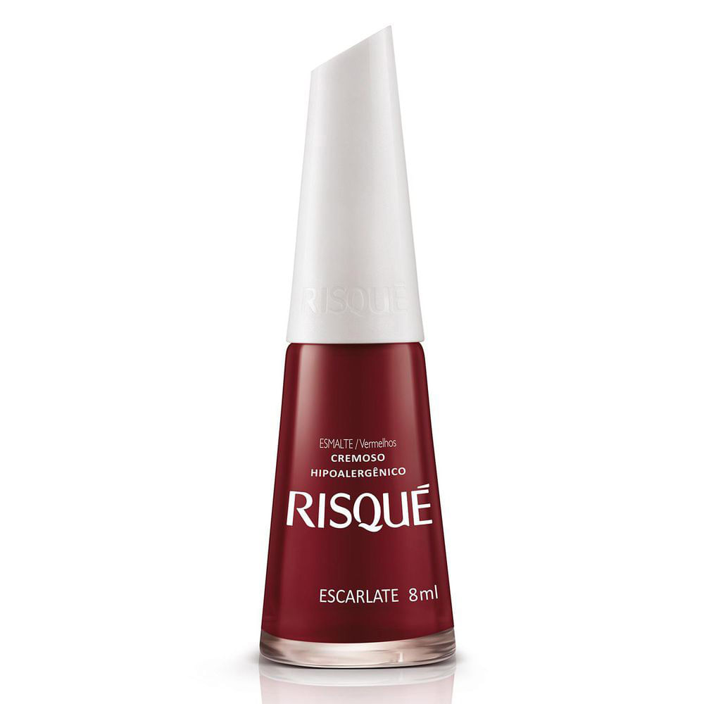 Esmalte Risqué Escarlate Cremoso 8ml - Apoio Entrega V2