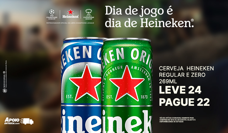 Cerveja  Heineken Regular e Zero 269ml ate 31/05