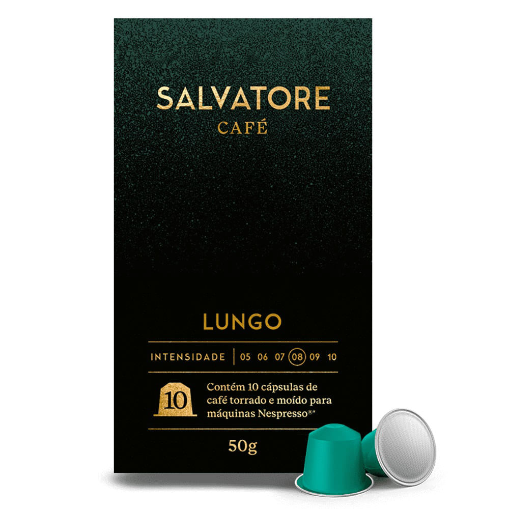 Café em Cápsula Baggio Salvatore Lungo 10 Unidades 50g