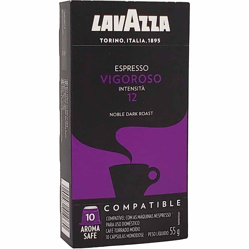 Cápsula de Café Lavazza Espresso Vigoroso 55g 10 Unidades Apoio Entrega