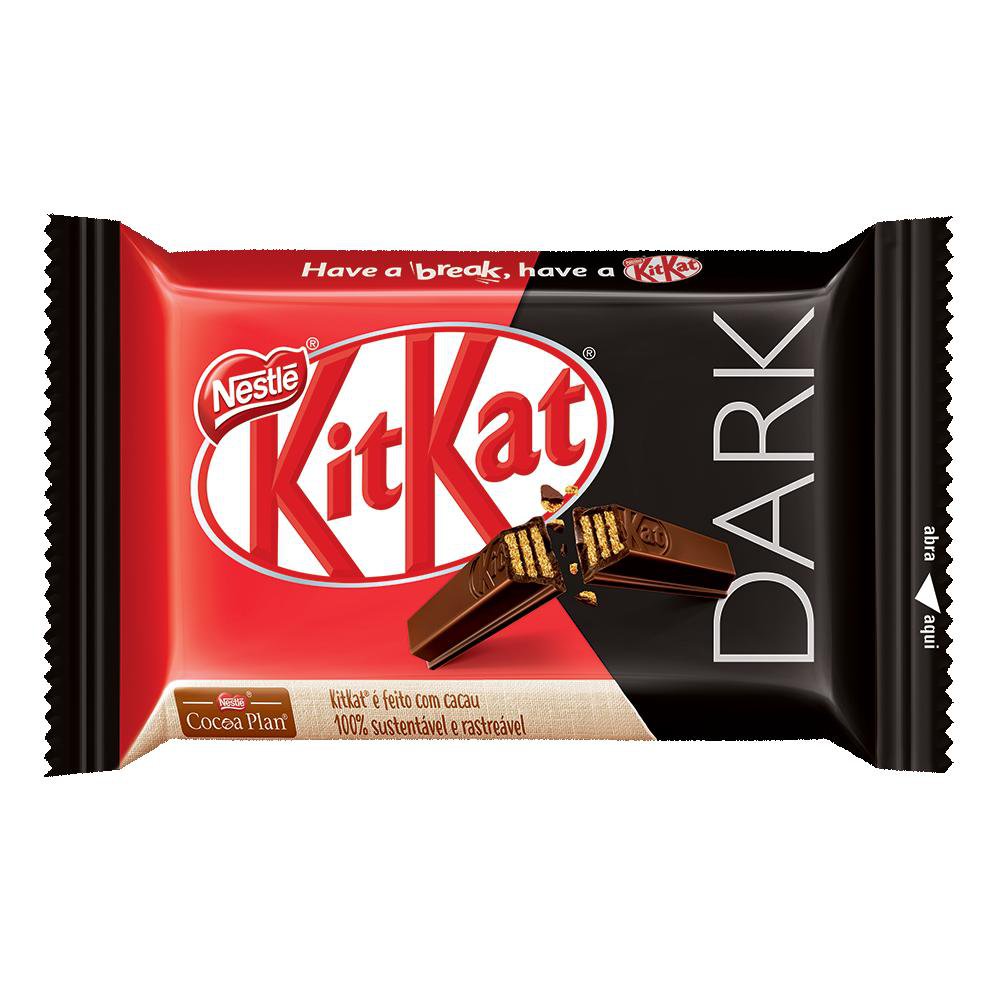 Chocolate Nestlé Kit Kat 4 Fingers Dark 41,5g Apoio Entrega