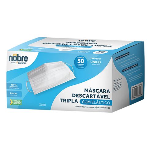 MASCR DESC NOBRE TRIPLA 50UNCX C/ELASTICO Apoio Entrega V2