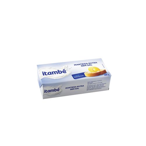 Manteiga Itambé Sem Sal Tablete 200g