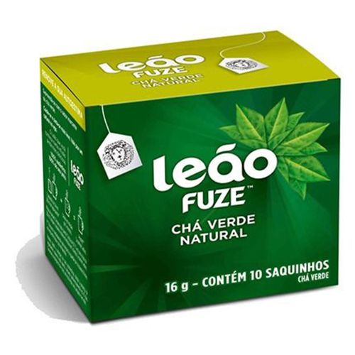 Chá Verde Chá Leão Caixa 16g 10 Unidades