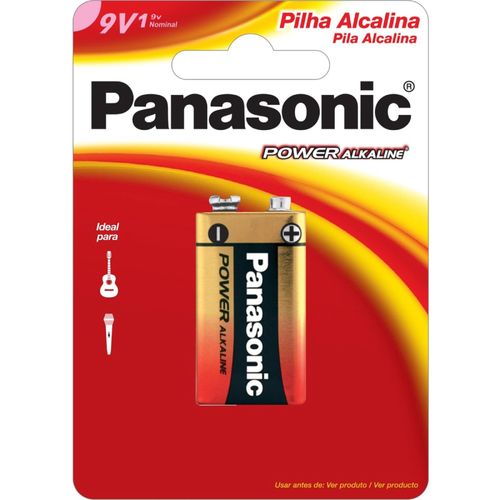 Pilha Alcalina Panasonic Power Alkaline 9v