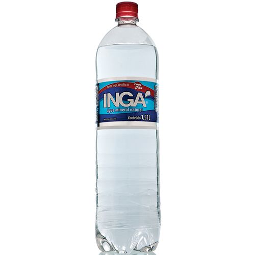 Água Mineral Natural Com Gás Ingá Garrafa 1,5l