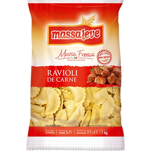 Ravioli Fresc Massaleve 1kg-Pc Carne