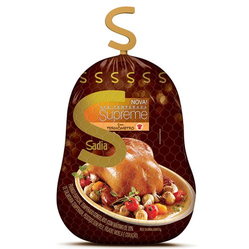 Frango Congelado Sadia Supreme Temperado Com Miúdos Sem Pele 3.7Kg