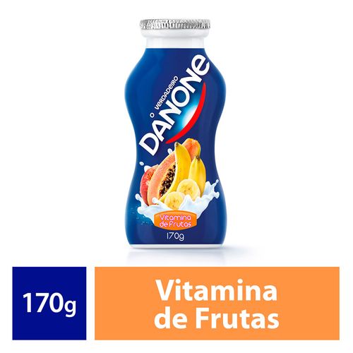 Iogurte Integral com Polpa de Vitamina de Frutas Danone Frasco 170g