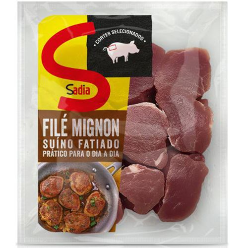 Filé Suíno Medalhão Sadia Fatiado Congelado Bandeja 1Kg