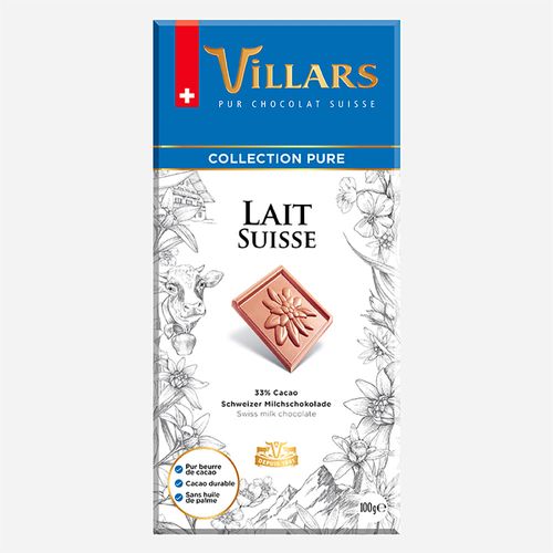 CHOC SUICO VILLARS 100G TA AO LEITE