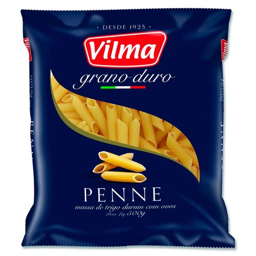 Macarrão Grano Duro Penne Vilma Pacote 500g Macarrão Grano Duro Penne Vilma Pacote 500g