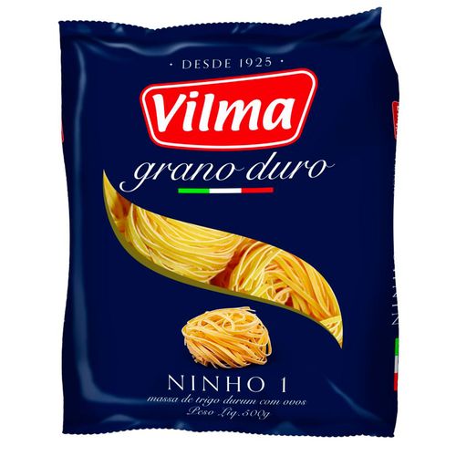 Macarrão Grano Duro Vilma Ninho 1 Pacote 500g Macarrão Grano Duro Vilma Ninho 1 Pacote 500g
