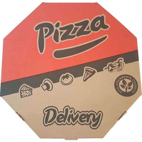 Embalagem Pizza Papelao Delivery 30cm Octavada