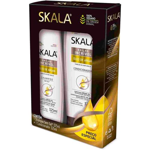 Kit Skala Shampoo+condicionador 325ml Oleo De Argan