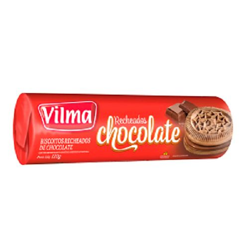 Biscoito Recheado Vilma Chocolate 120g Un
