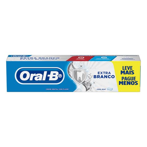 Creme Dental Cool Mint Oral-B Extra Branco Caixa 150g Leve Mais Pague Menos