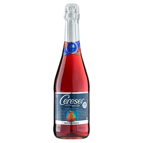 Bebida Zero Álcool Morango Cereser Garrafa 660ml