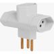 Pino-3-Saidas-Tipo-T-Ilumini-Branco-250v Pino-3-Saidas-Tipo-T-Ilumini-Branco-250v