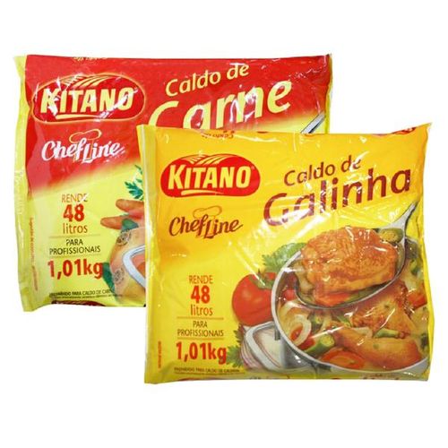 Caldo Pó Carne Kitano Chef Line Pacote 1,01kg