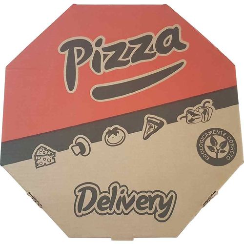 Embalagem Pizza Papelao Delivery 40cm Octavada Embalagem Pizza Papelao Delivery 40cm Octavada