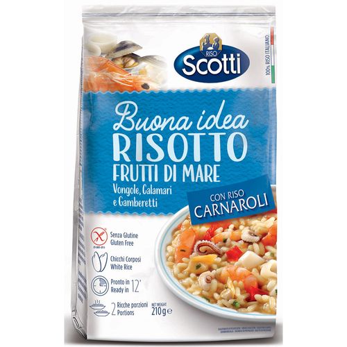Risoto Italiano Riso Scotti Frutos do Mar Pacote 210g Risoto Italiano Riso Scotti Frutos do Mar Pacote 210g