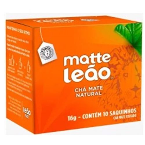 Chá Mate Tostado Original Matte Leão Caixa 16g 10 Unidades