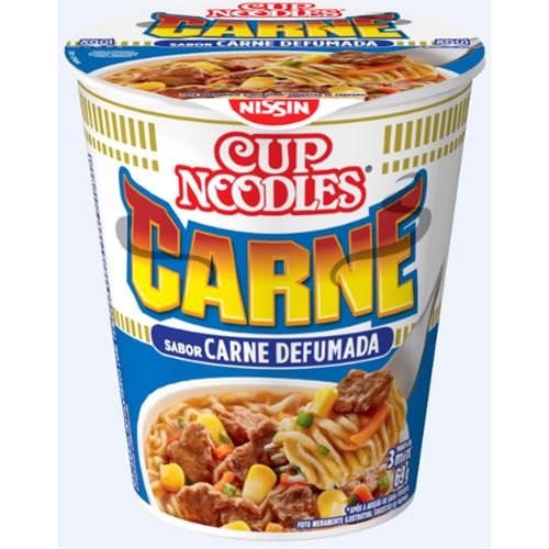 Macarrão Instantâneo com Tempero de Carne Defumada Cup Noodles Copo 69g