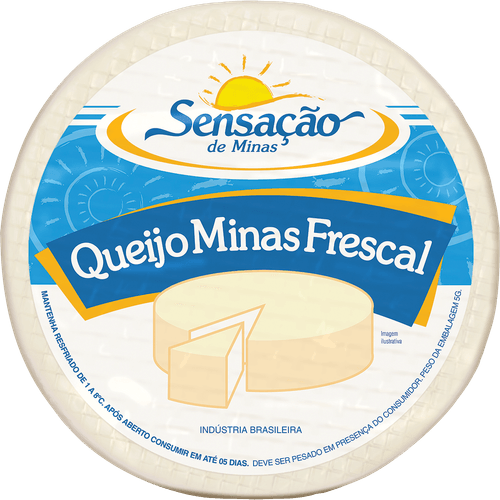 Queijo Minas Frescal Sensação De Minas 1Kg Queijo Minas Frescal Sensação De Minas 1Kg