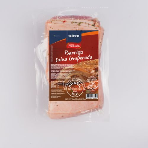 Barriga Suína Cozinha Premiada Suinco Temperada 1Kg Barriga Suína Cozinha Premiada Suinco Temperada 1Kg