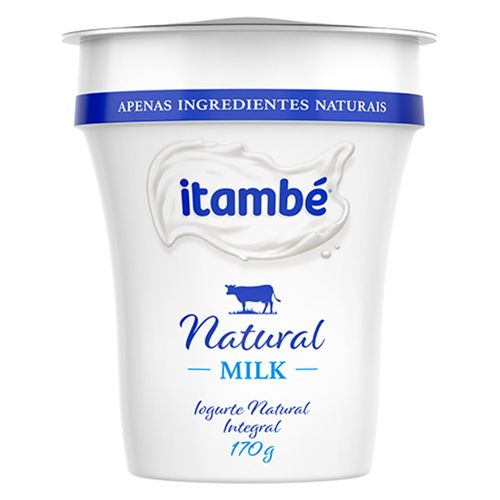 Iogurte Integral Itambé Natural Milk Copo 170g