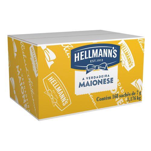 Maionese Hellmanns Caixa 7gx168 Unidades