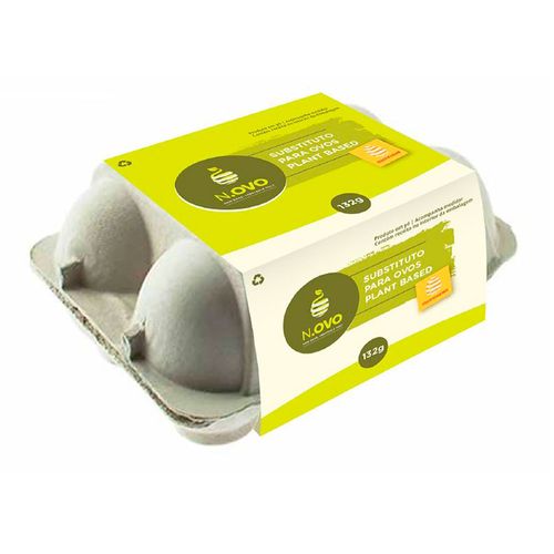 Substituto Pó para Ovos em Receitas Vegano N.ovo Bandeja 132g Substituto Pó para Ovos em Receitas Vegano N.ovo Bandeja 132g