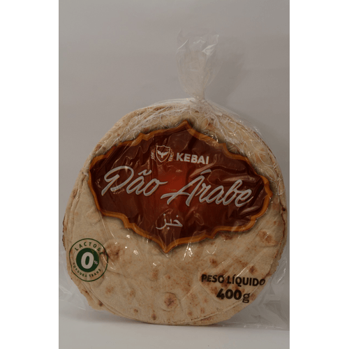 Pão Árabe Kebai Tradicional 400g