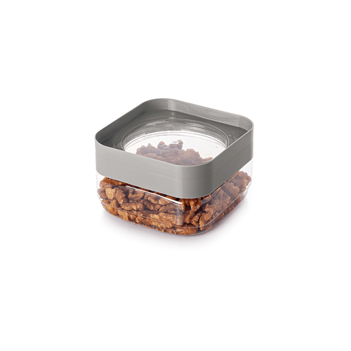 Pote de Plástico Quadrado com Tampa Rosca Plug Plasutil 510 ml