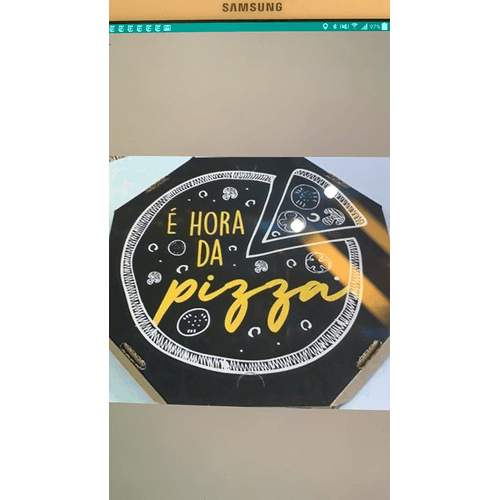 Embalagem Pizza Kraft Wr 25cm Octogonal e Hora Embalagem Pizza Kraft Wr 25cm Octogonal e Hora