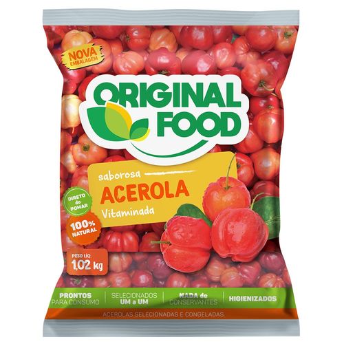 Acerola Congelada Original Food Pacote 1,02Kg