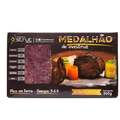 Medalhão de Avestruz Congelado Strut 300 g