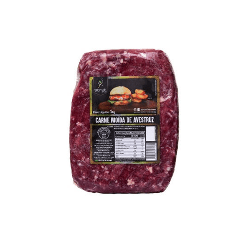 Carne Moída de Avestruz Congelado Strut 1 Kg