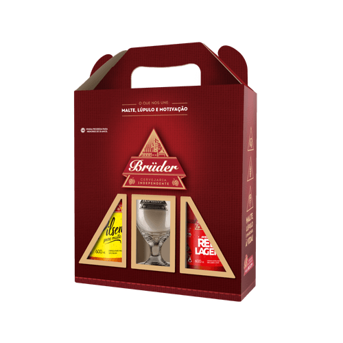 Kit Bruder Cerveja 2x600ml + 1 Taça