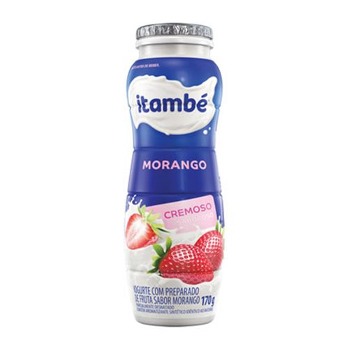 Iogurte Parcialmente Desnatado Morango Itambé Frasco 170g