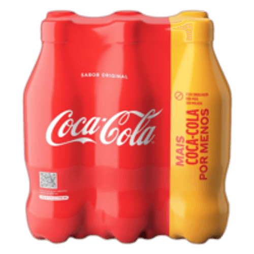Pack Refrigerante Coca-cola Original Garrafa 6 Unidades 600ml Cada Leve Mais Pague Menos