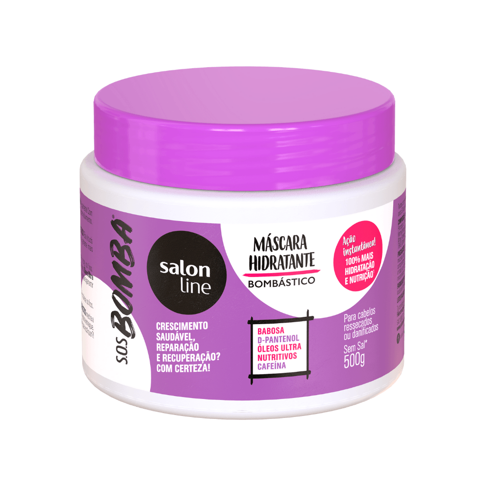 Máscara de Cabelo Salon Line Sos Bomba Explosão de Hidratação 500 G Apoio Entrega V2