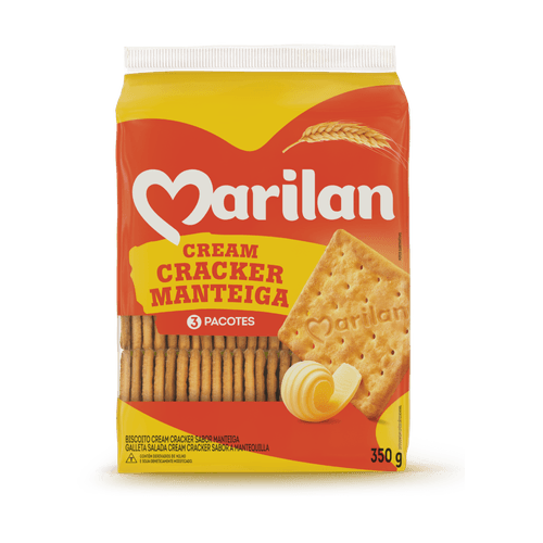 Biscoito Cream Cracker Manteiga Marilan 350 g