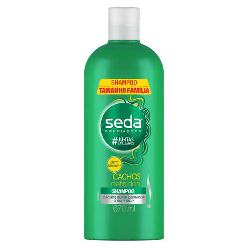 Shampoo com Pró-Vitamina B5, Óleo de Coco e Elastina Seda Cachos Definidos Frasco 670ml Tamanho Família