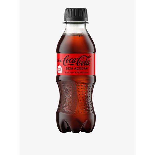 Refrigerante Coca-Cola sem Açúcar 200ml Refrigerante Coca Cola Zero Pet 200ml