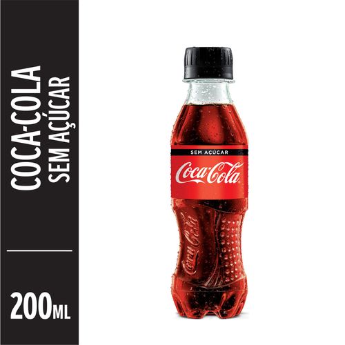 Refrigerante Sem Açúcar Coca-cola Garrafa 200ml