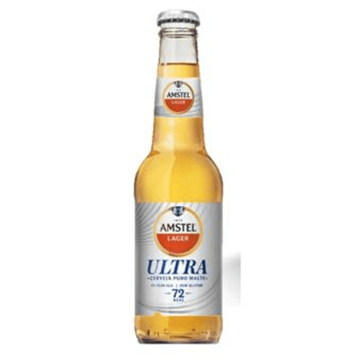 Cerveja Lager Puro Malte sem Glúten Amstel Ultra Garrafa 275ml