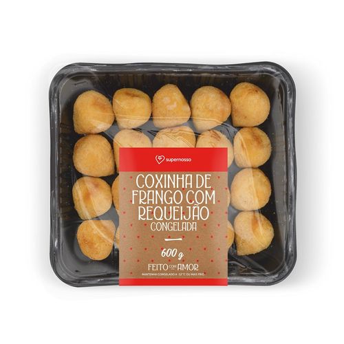 Coxinha de Frango com Requeijão Supernosso Congelada 600g